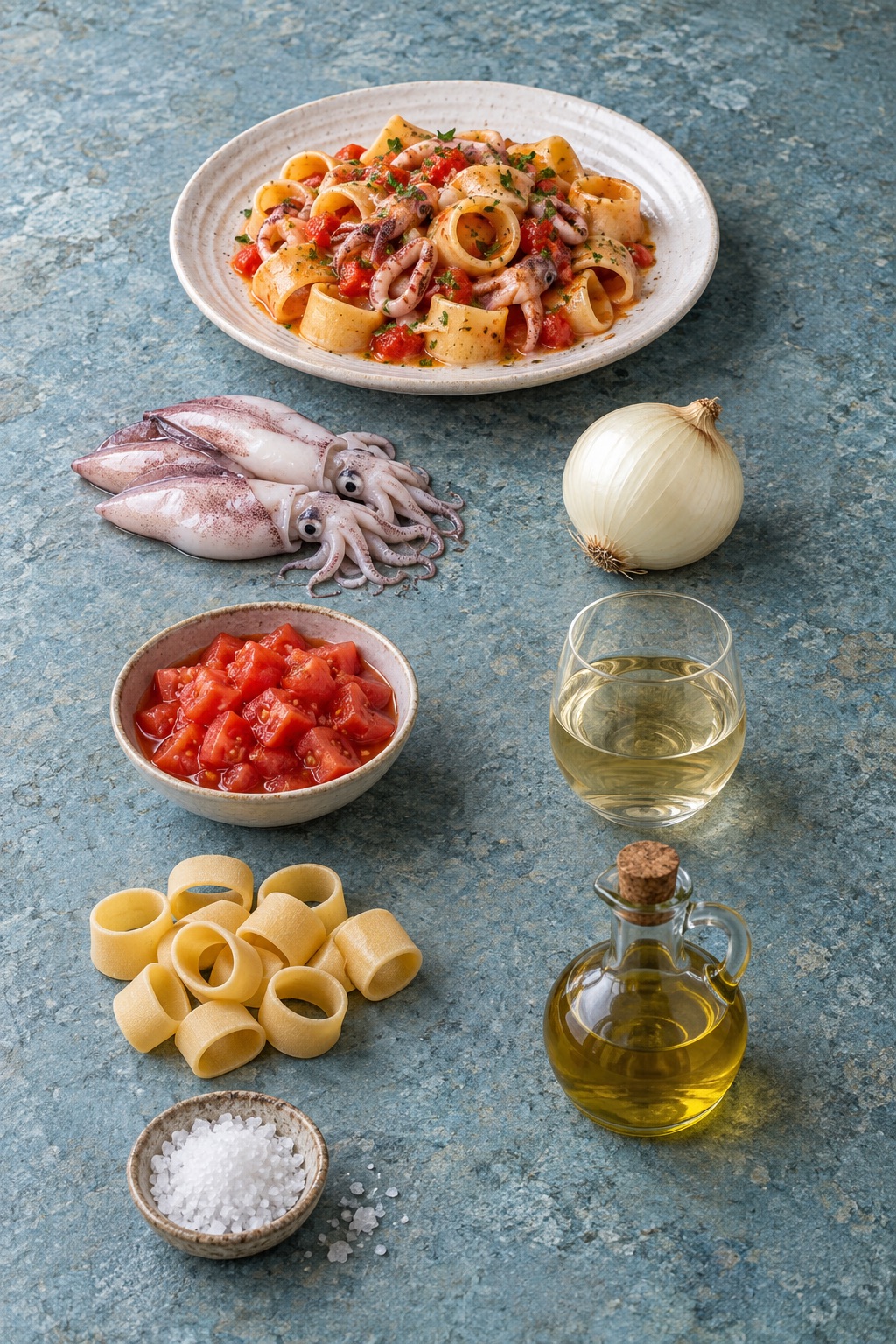 Ingredienti appoggiati sul tavolo