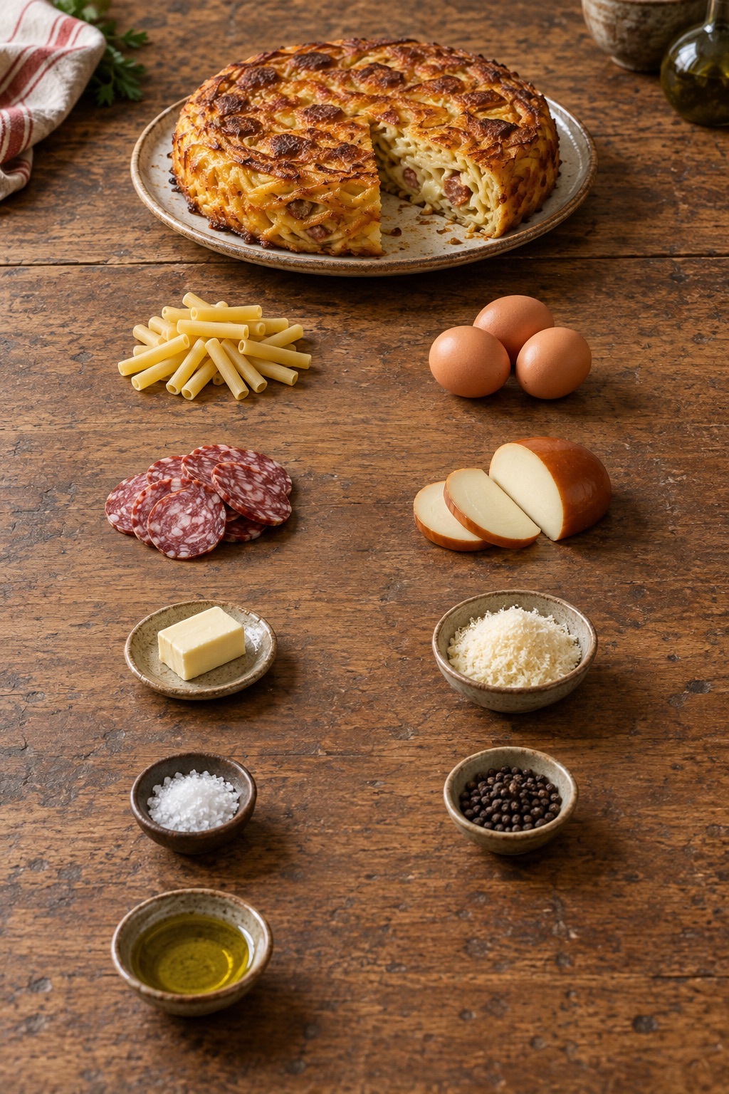 Ingredienti appoggiati sul tavolo