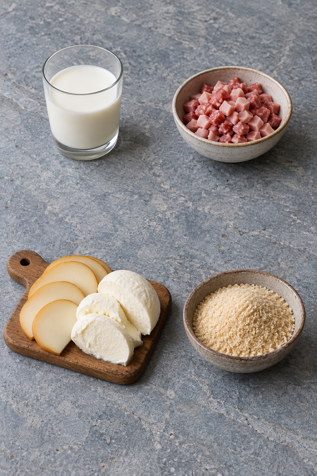 Ingredienti appoggiati sul tavolo