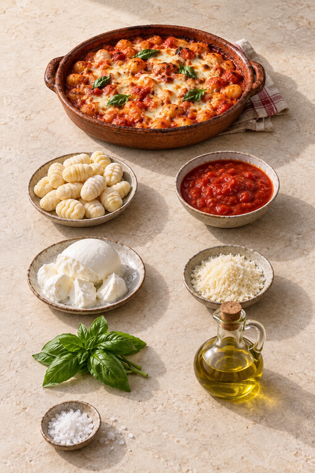 Ingredienti appoggiati sul tavolo