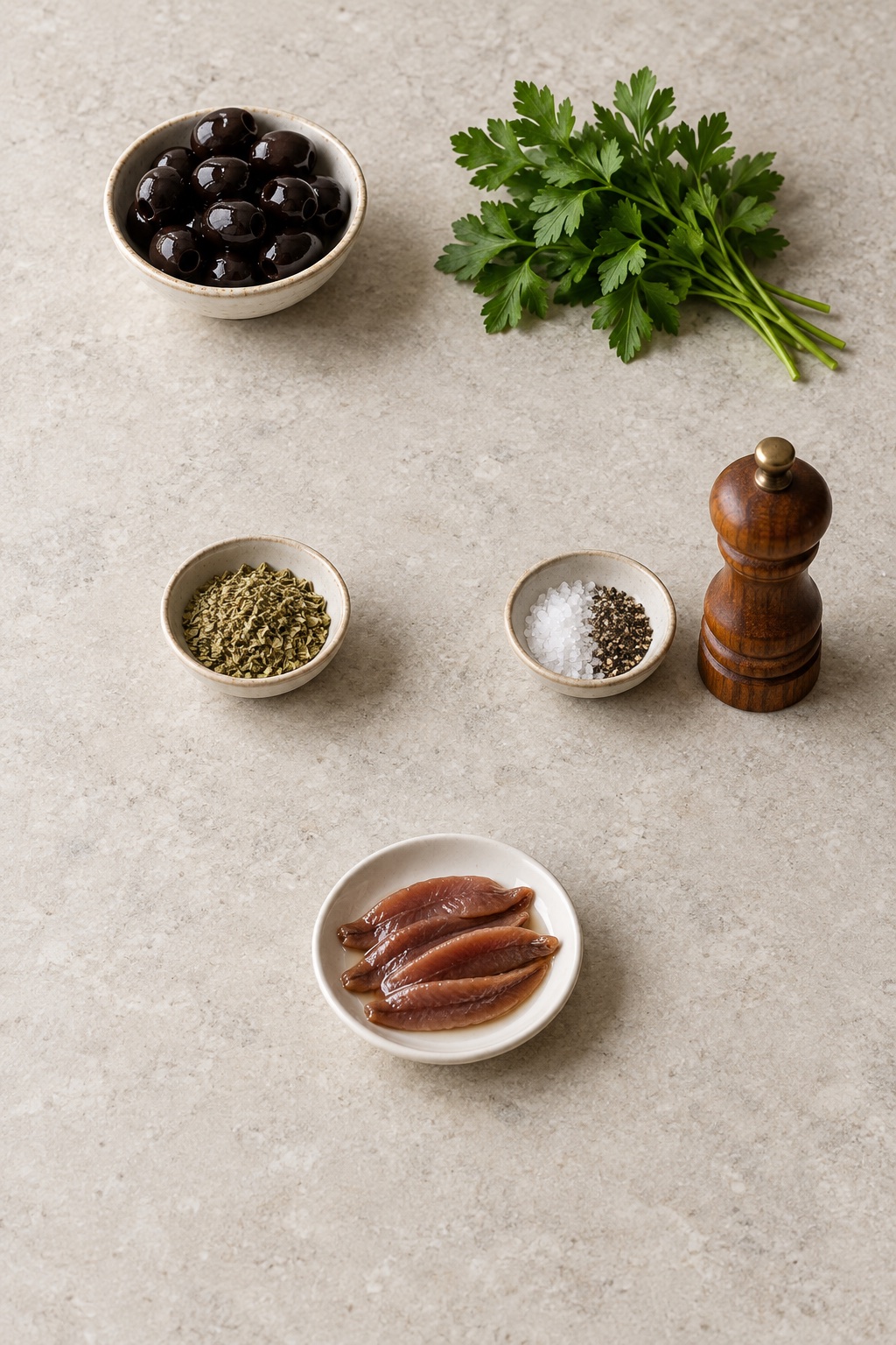 Ingredienti appoggiati sul tavolo