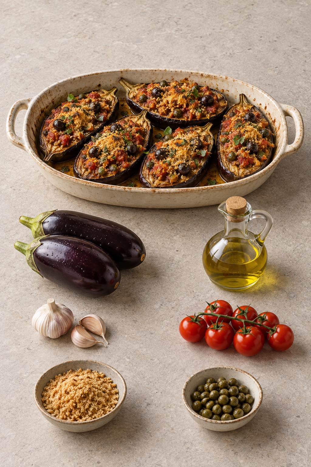 Ingredienti appoggiati sul tavolo