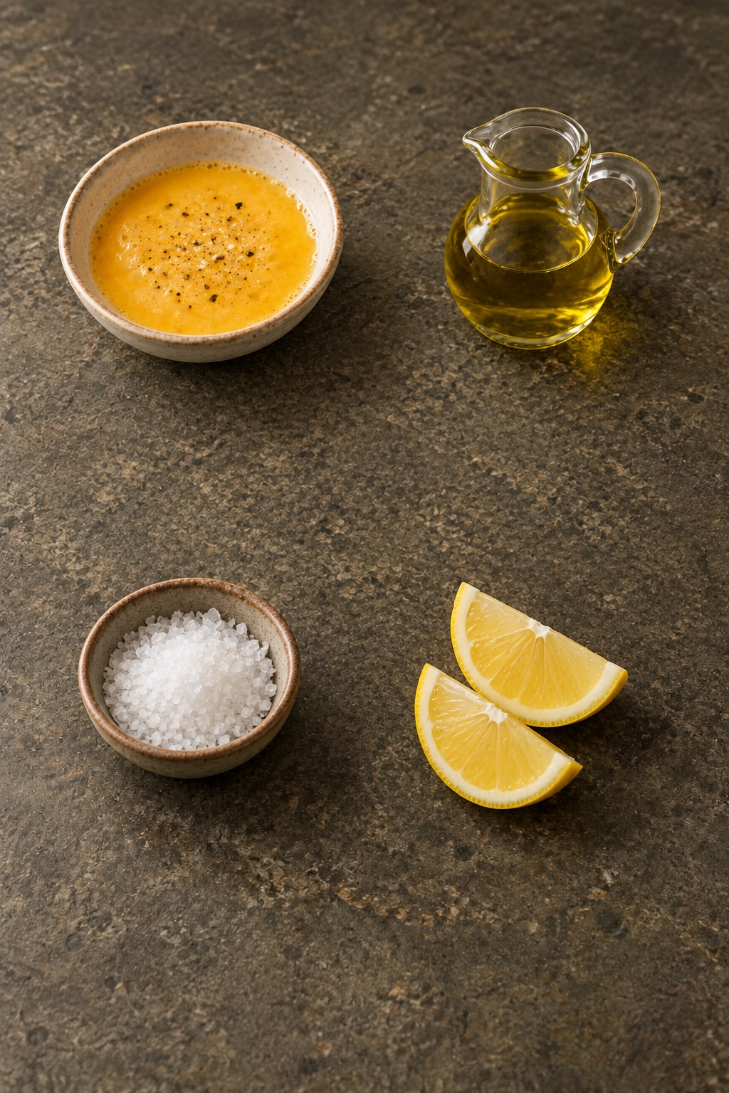 Ingredienti appoggiati sul tavolo