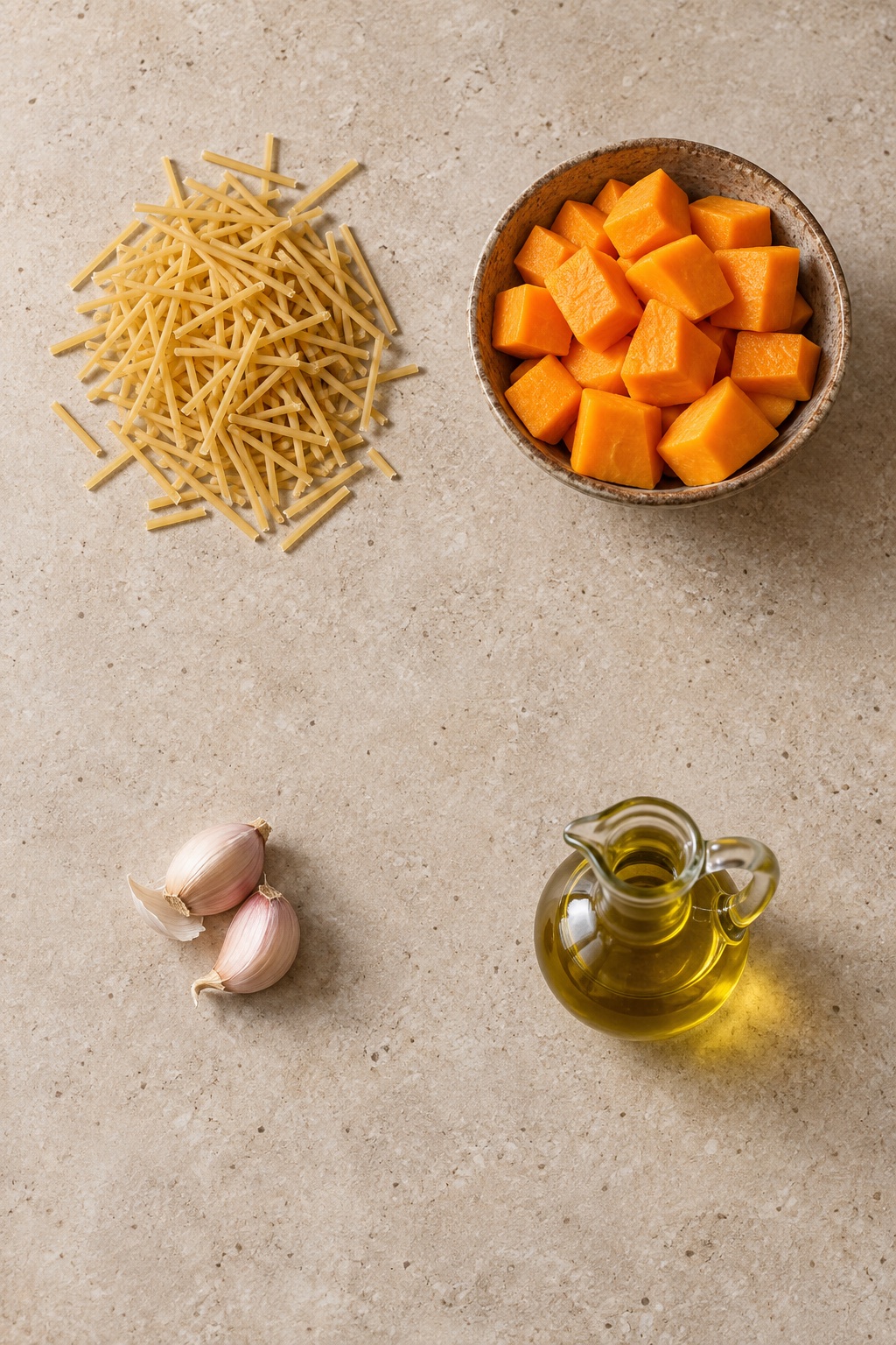 Ingredienti appoggiati sul tavolo