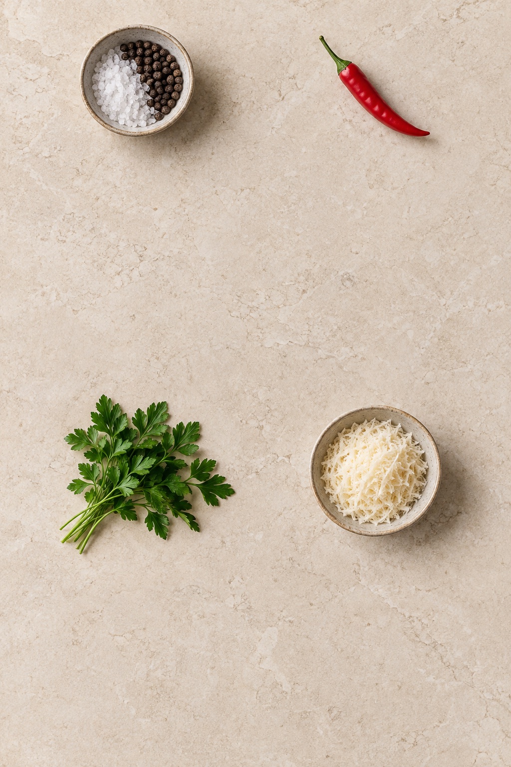 Ingredienti appoggiati sul tavolo