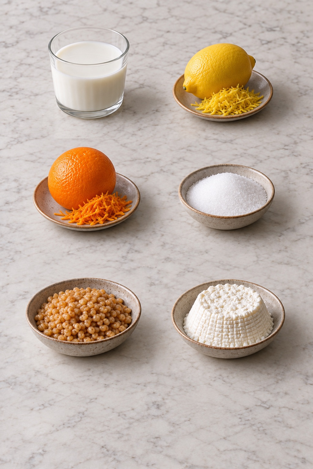 Ingredienti appoggiati sul tavolo