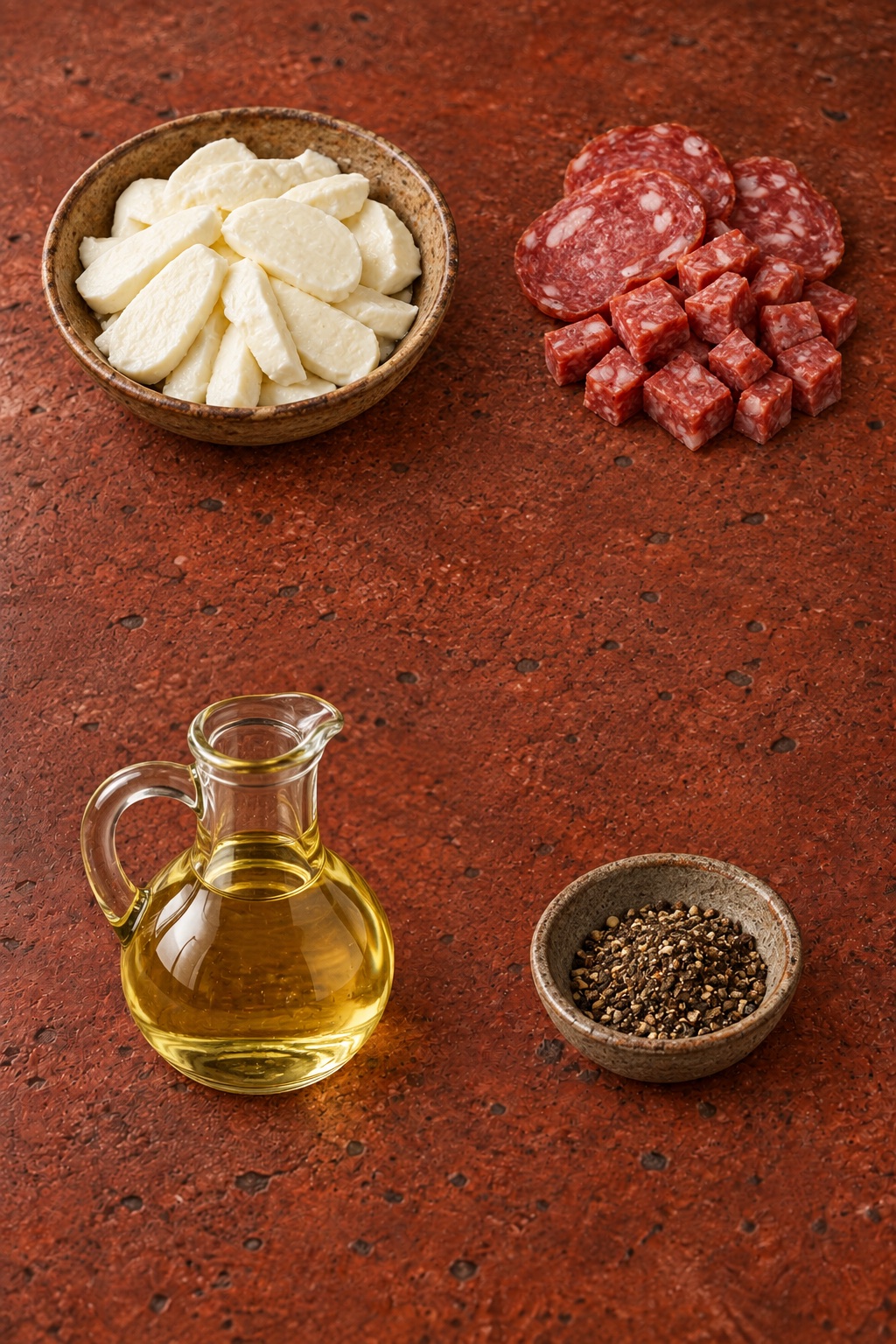 Ingredienti appoggiati sul tavolo
