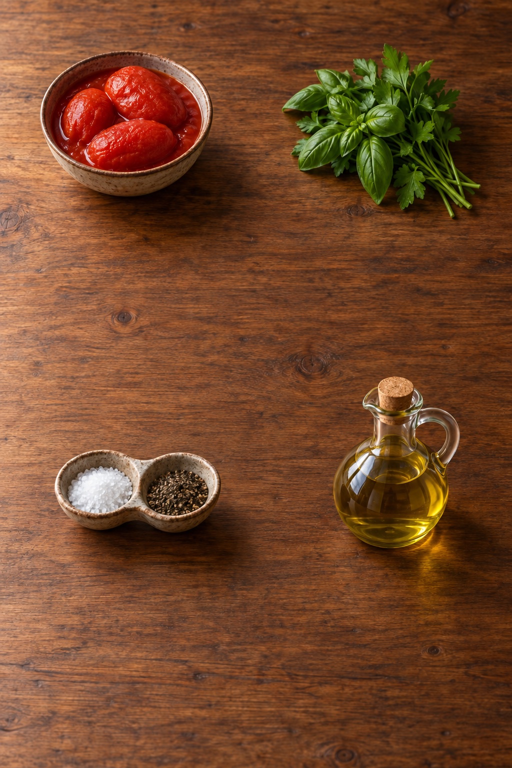 Ingredienti appoggiati sul tavolo