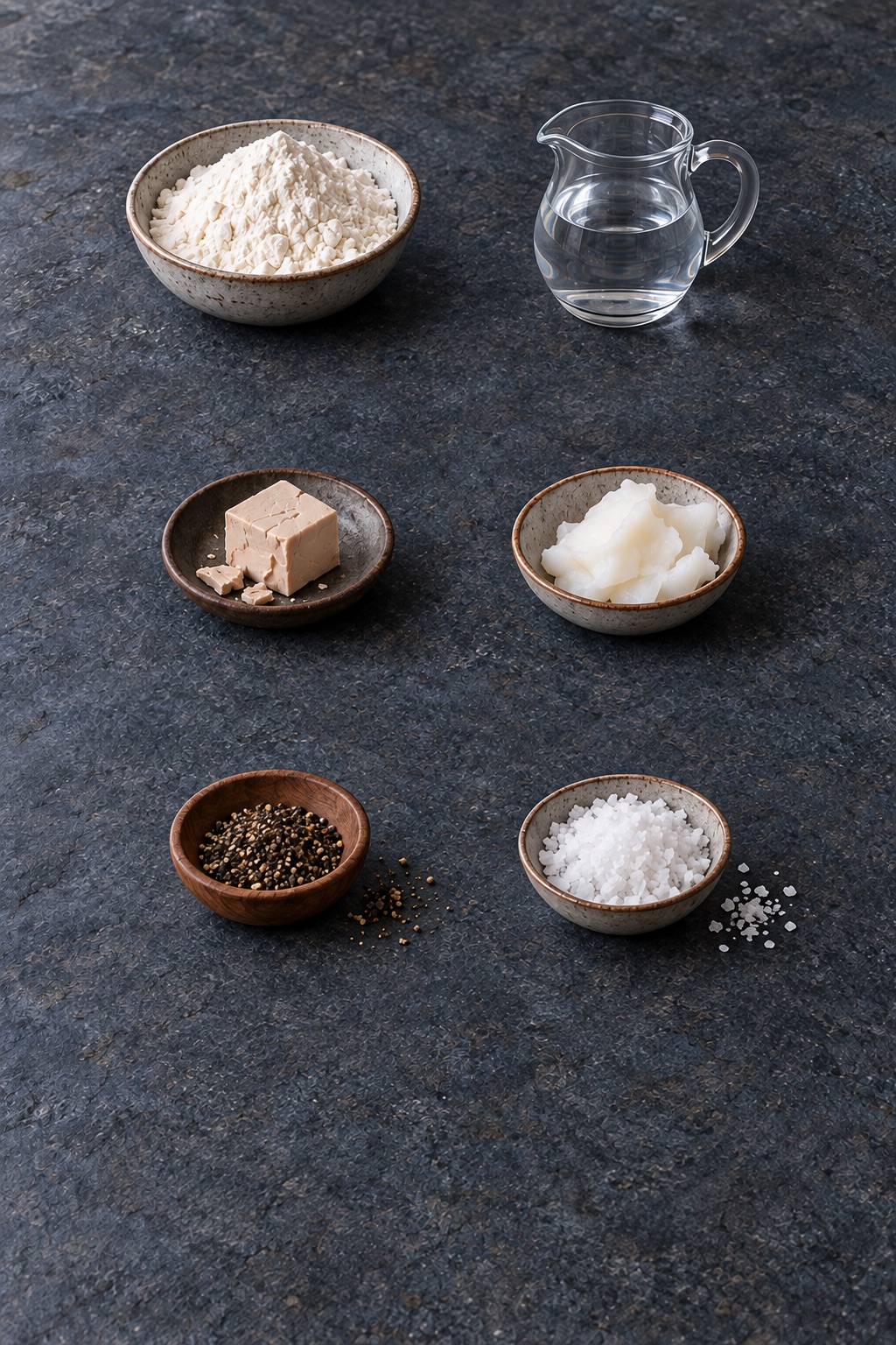 Ingredienti appoggiati sul tavolo