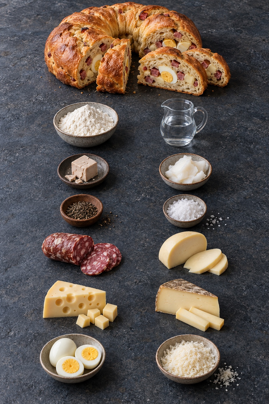 Ingredienti appoggiati sul tavolo