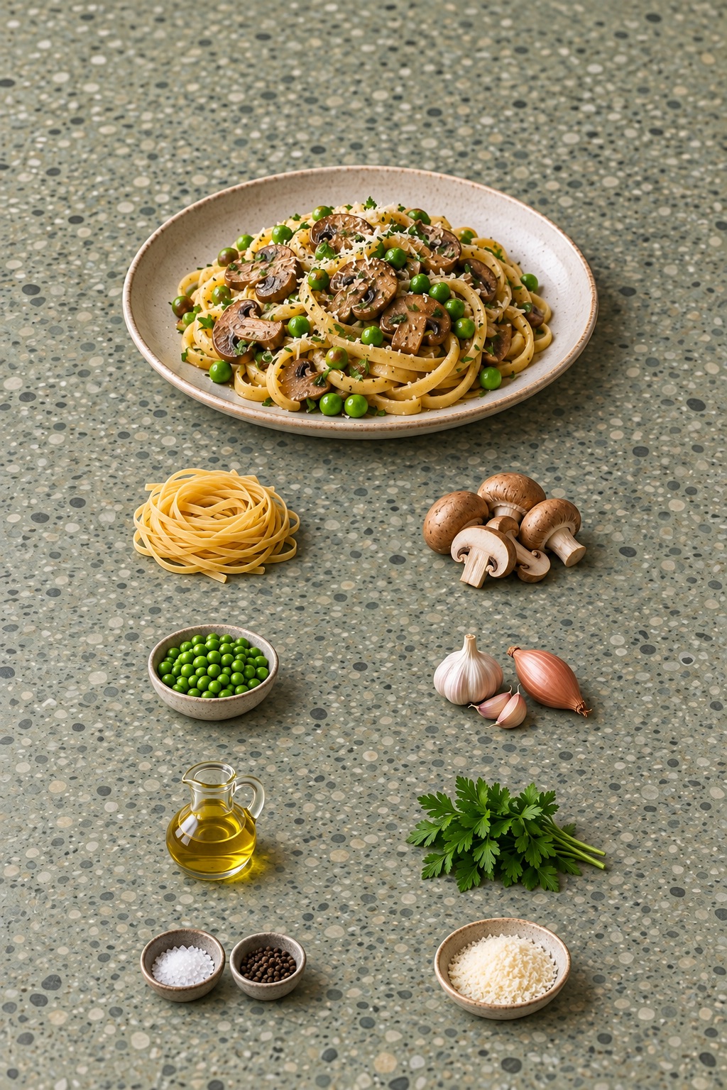 Ingredienti appoggiati sul tavolo