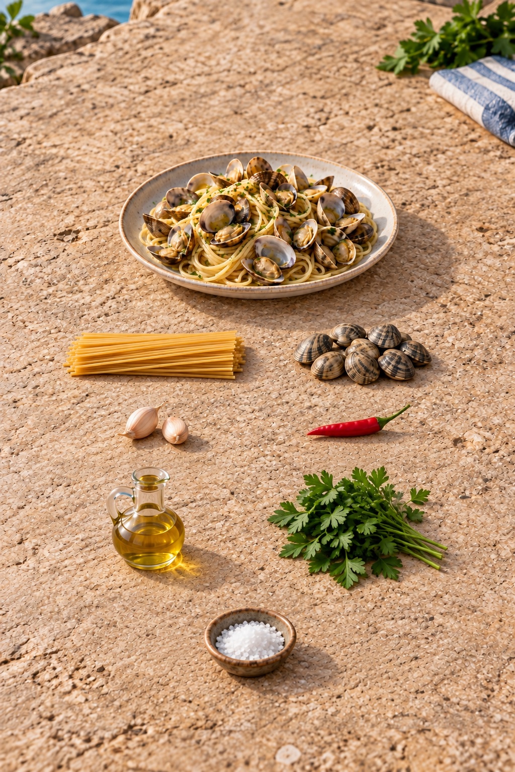 Ingredienti appoggiati sul tavolo